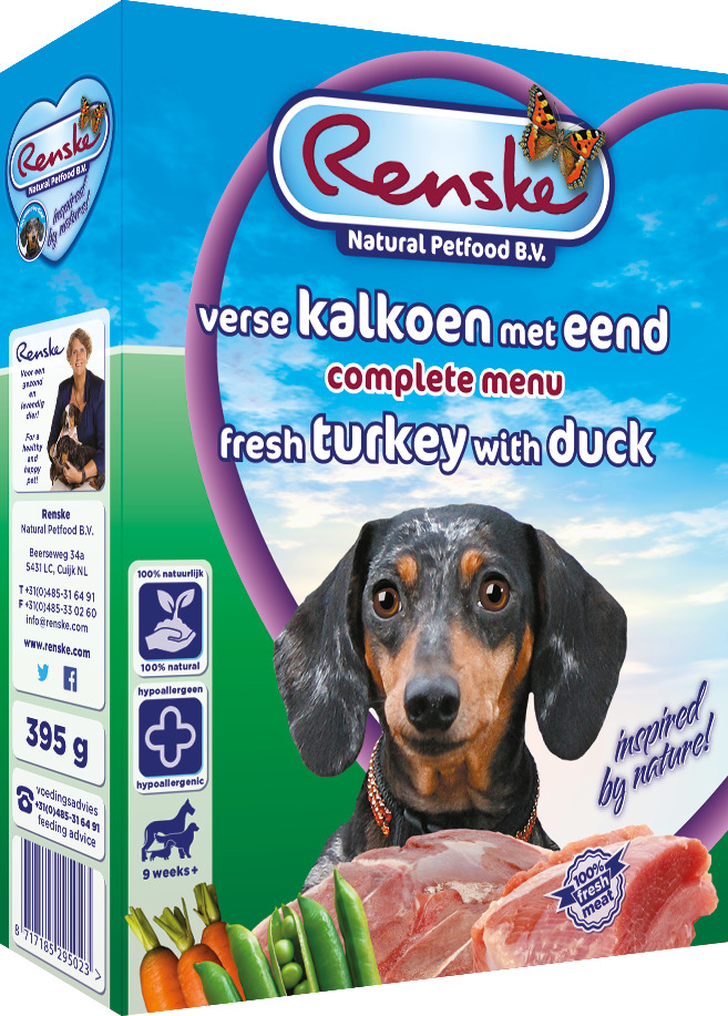 Renske Adult 395 g - Hondenvoer - Kalkoen&Eend