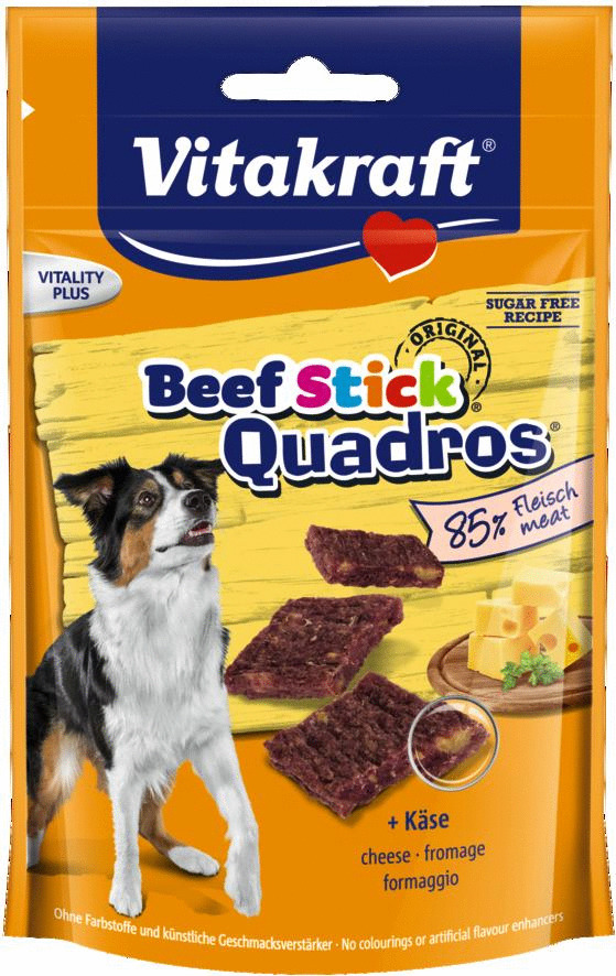 Vitakraft Beefstick Hond Quadros - Hondensnacks - Kaas