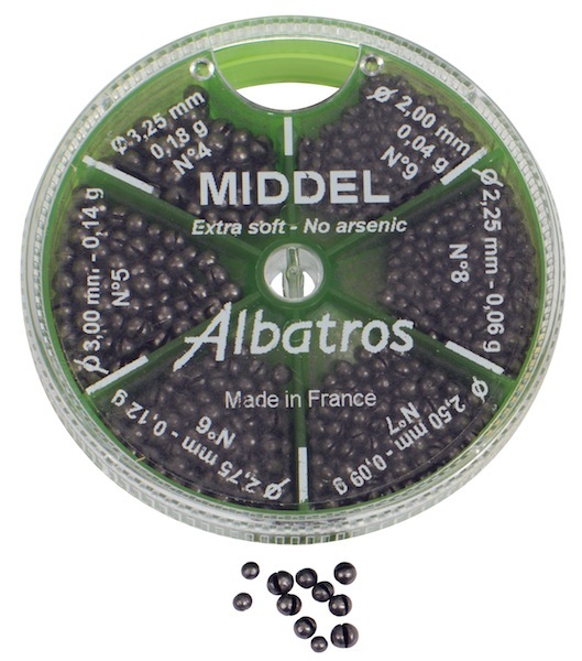Albatros Distributeur 6-Vaks Franse Loodhagel - Distributeurs - 100 g Witvis Middel