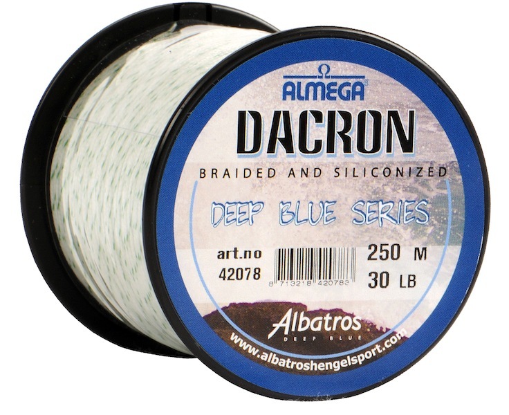 Albatros Vislijn Almega Dacron Silicone - Hoofdlijn - 250 m 30 lb Zeevis