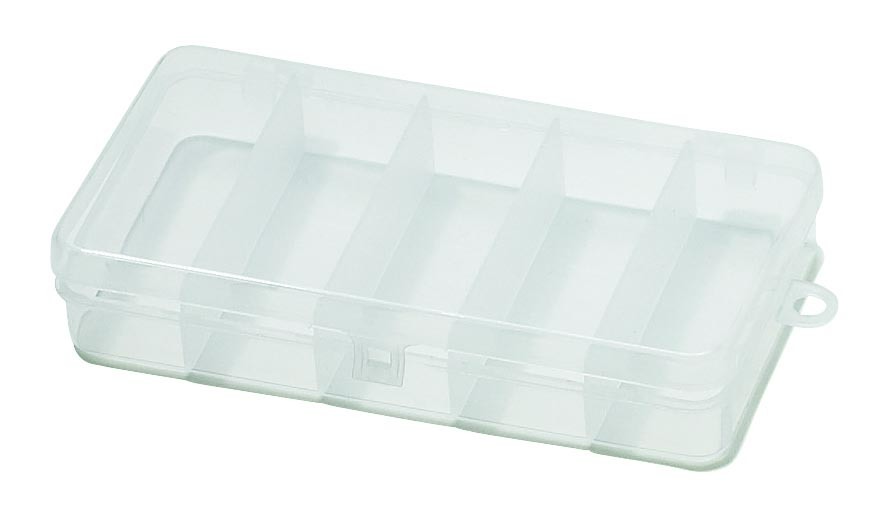Albatros Wormproof Tackle Box 5-Vaks - Opbergdozen - 16.5x9.5x2.5 cm Transparant Allround