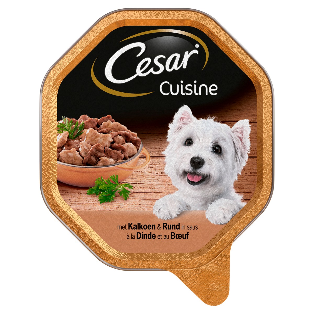 Cesar Alu Cuisine 150 g - Hondenvoer - Kalkoen&Rund