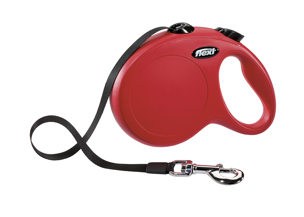 Flexi Rollijn New Classic Tape Large 5 m - Hondenriem - Rood Tot50kg