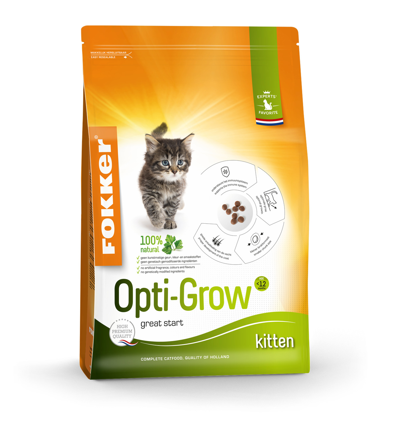 Fokker Cat Opti-Grow - Kattenvoer - Kip 2.5 kg