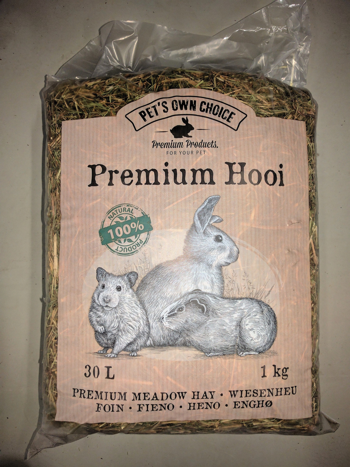 Pet's Own Choice Premium Hooi - Ruwvoer - 1 kg