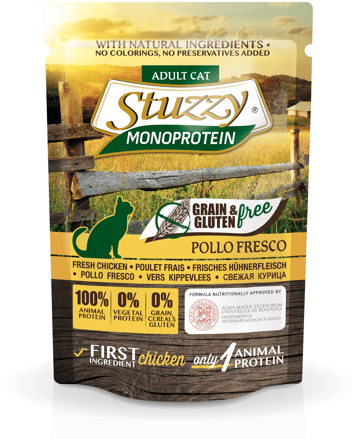 Stuzzy Cat No Grain Pouch 85 g - Kattenvoer - Kip Graan&Glutenvrij