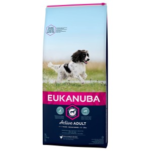 Eukanuba Active Adult Medium Breed kip hondenvoer 2 x 3 kg