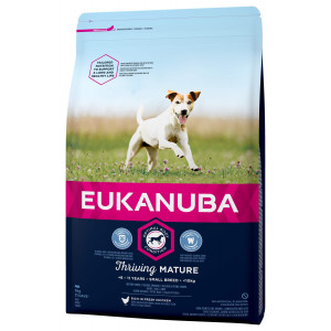 Eukanuba Thriving Mature Small Breed kip hondenvoer 3 x 3 kg