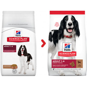 Hill's Adult Medium lam & rijst hondenvoer 14 kg