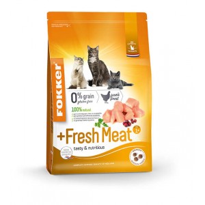 Fokker +Fresh Meat Adult kattenvoer 2 x 2