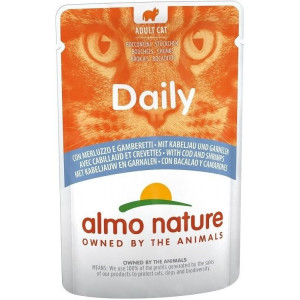 Almo Nature Daily Kabeljauw & Garnalen 70 gram 60 x 70 gram