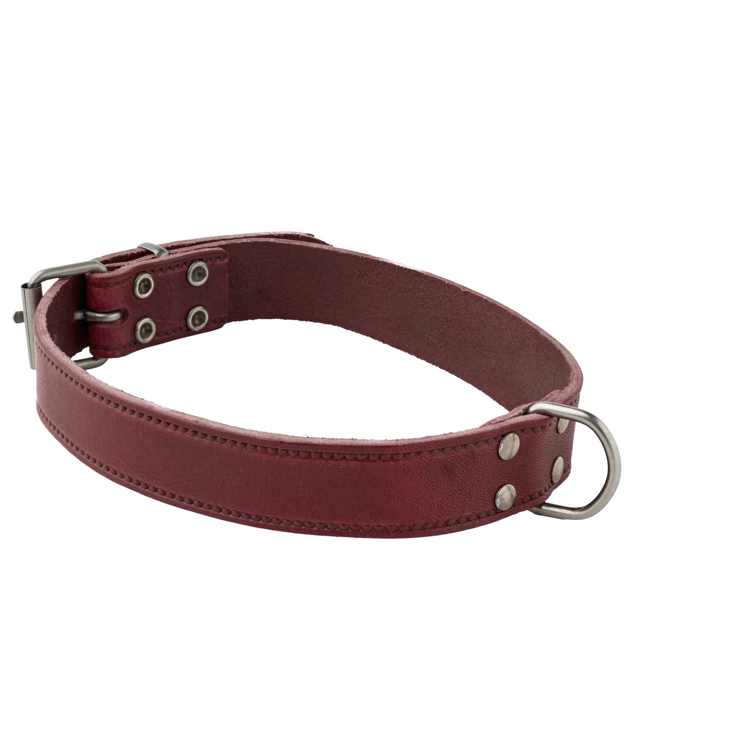 Adori Halsband Italy Met Print Old Silver Paars - Hondenhalsband - 25mmx55 cm