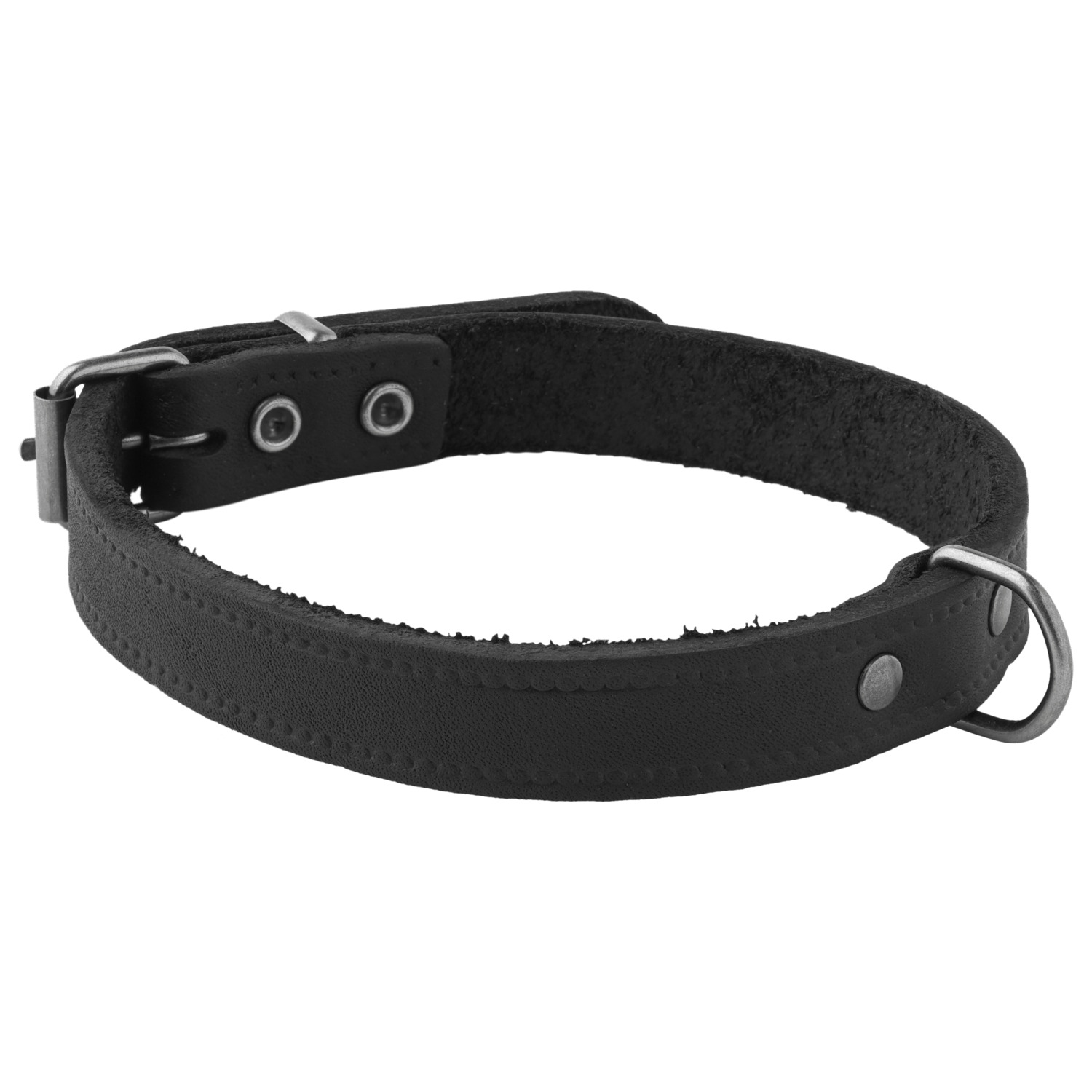 Adori Halsband Vetleder Met Print Zwart - Hondenhalsband - 16mmx40 cm