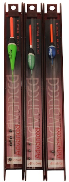 Albatros Tuigenset Advanced Light - Tuigen - 14 cm Zwart Rood Wit 3 stuks Witvis