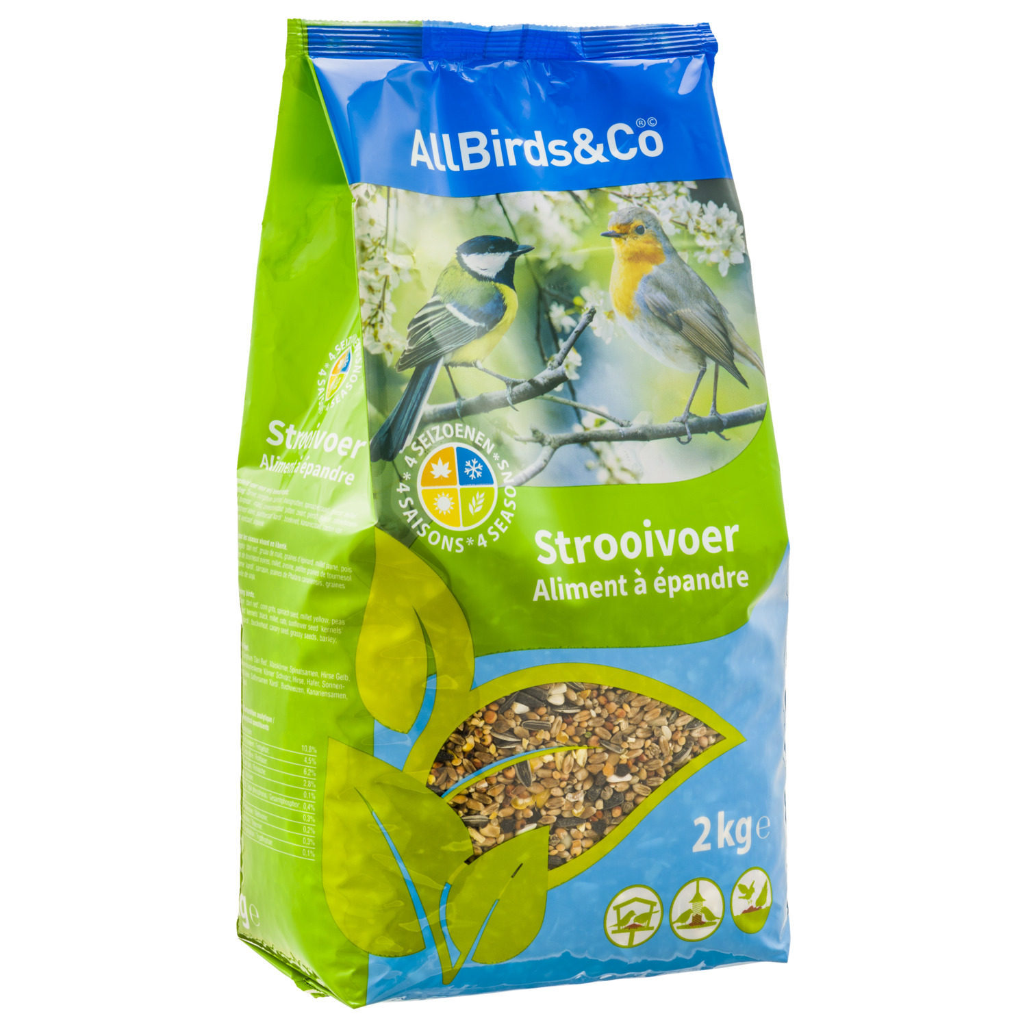 Allbirds&Co Strooivoer Vogels - Voer - 2 kg