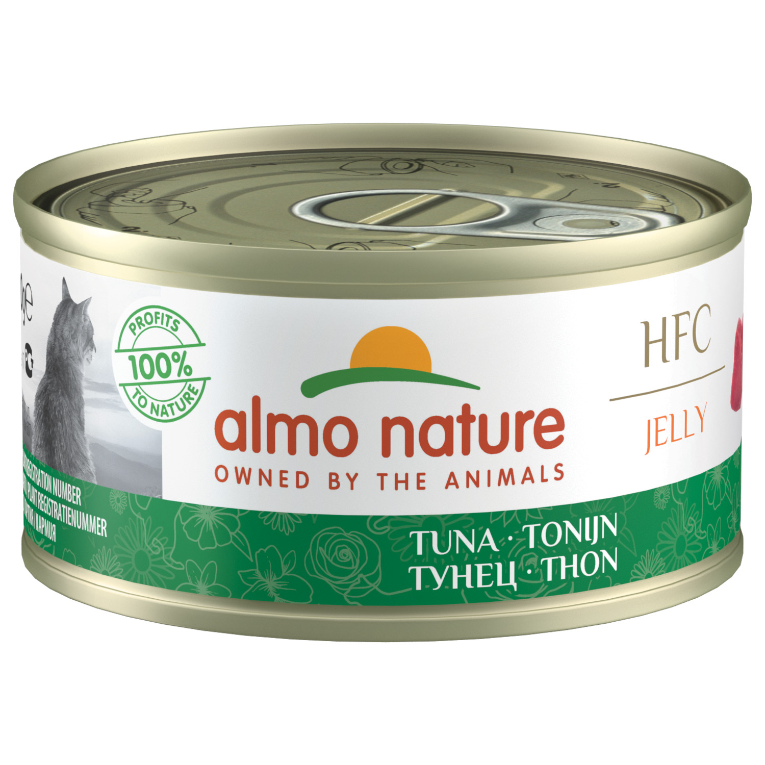 Almo Nature Hfc Cat Jelly Blik 70 g - Kattenvoer - Tonijn