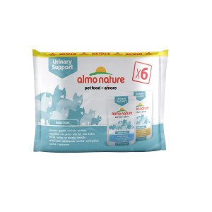 Almo Nature Urinary Support Multipack Vis & Kip 6x70gr 3 x (6 x 70 gr)
