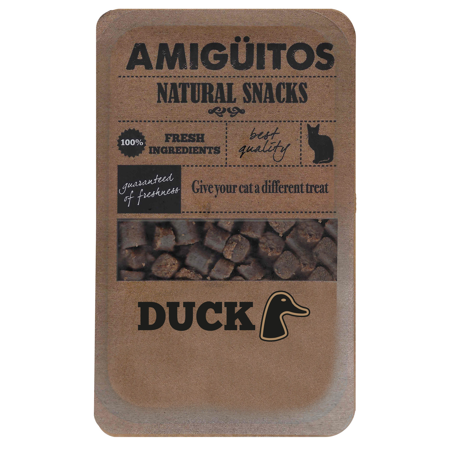 Amiguitos Cat Snack Duck - Kattensnack - 100 g