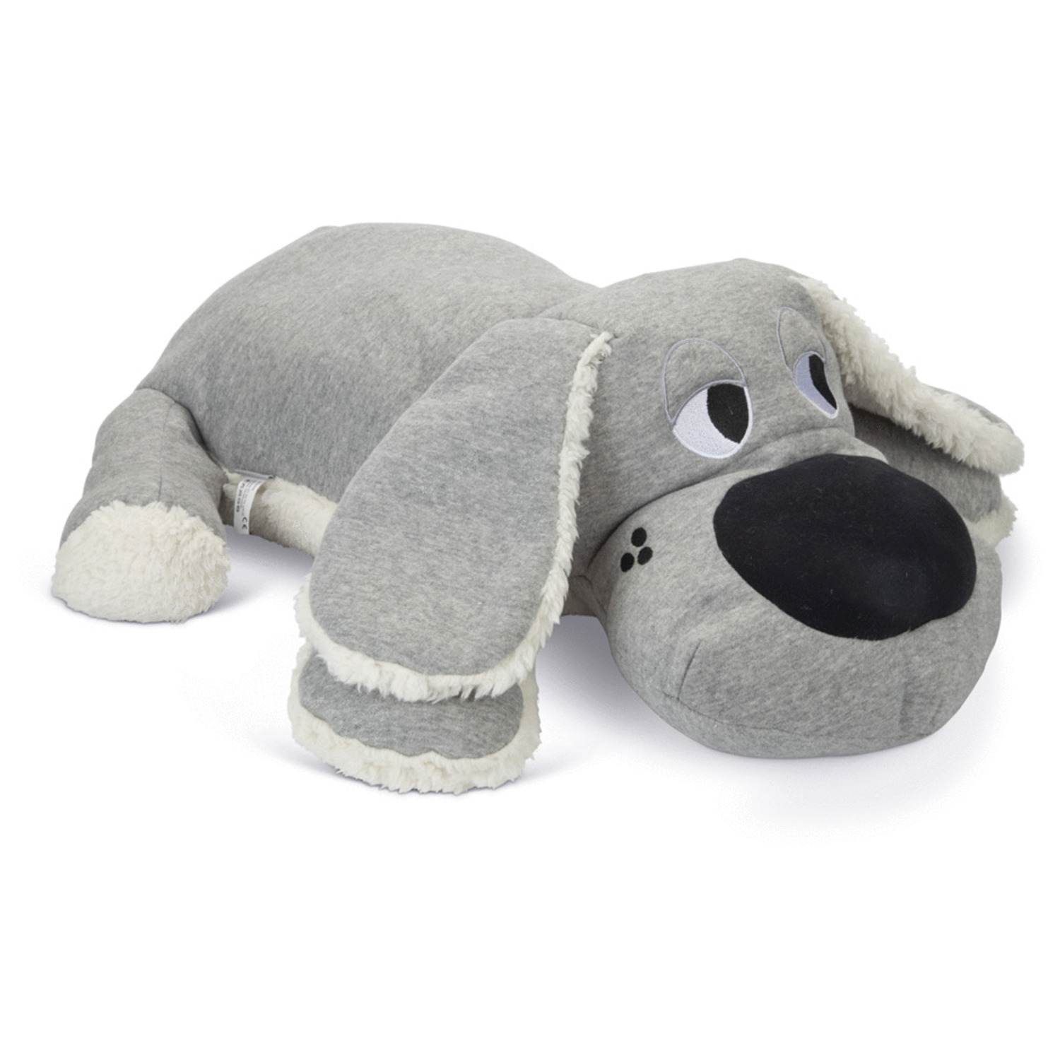 Beeztees Puppy Knuffel Boomba - Hondenspeelgoed - 70 x 40 x 21 cm Grijs