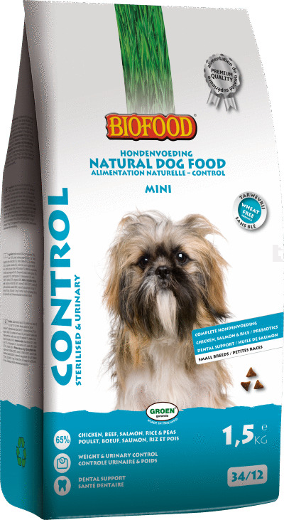 Biofood Control Small Breed - Hondenvoer - Kip Rund Erwt 1.5 kg