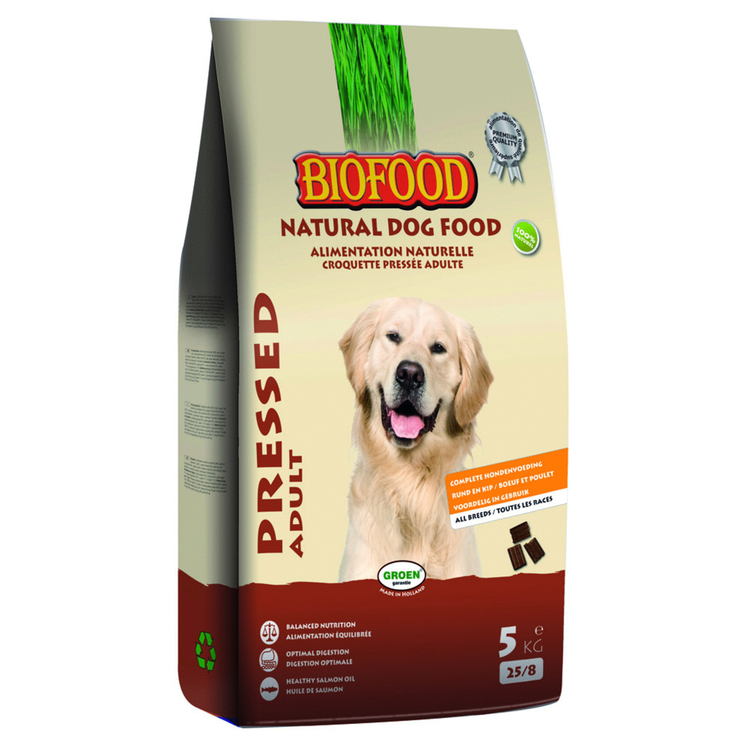 Biofood Geperst - Hondenvoer - 5 kg