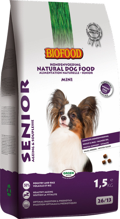 Biofood Senior Small Breed - Hondenvoer - Gevogelte 1.5 kg