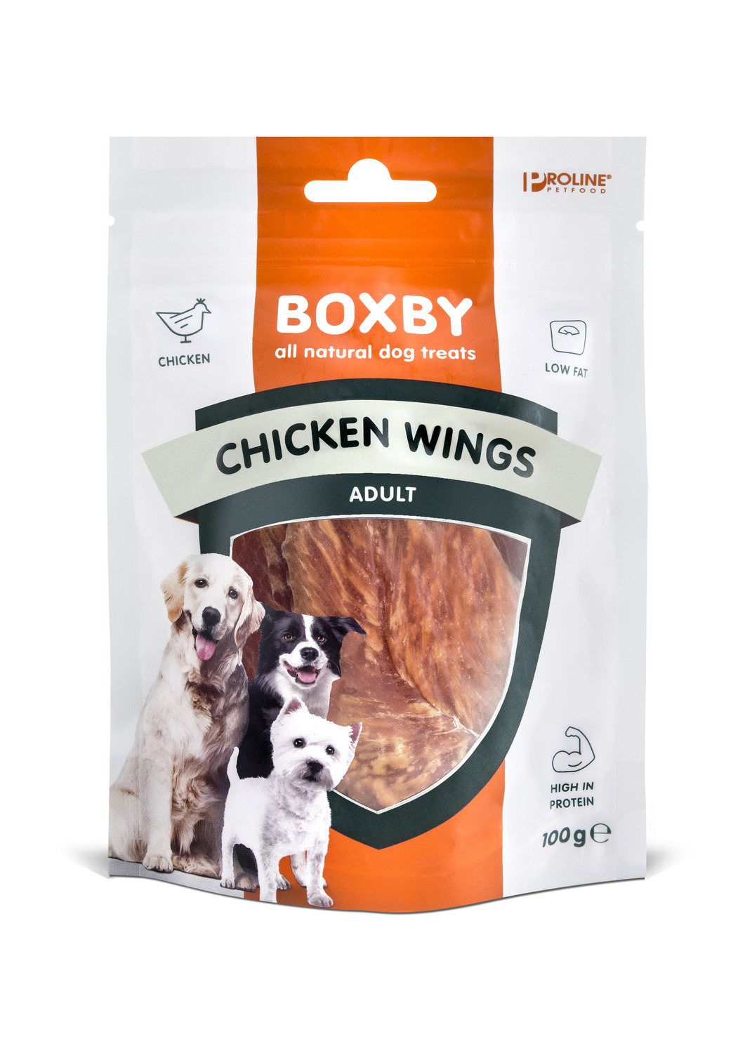 Boxby Chicken Wings Kip - Hondensnacks - 100 g