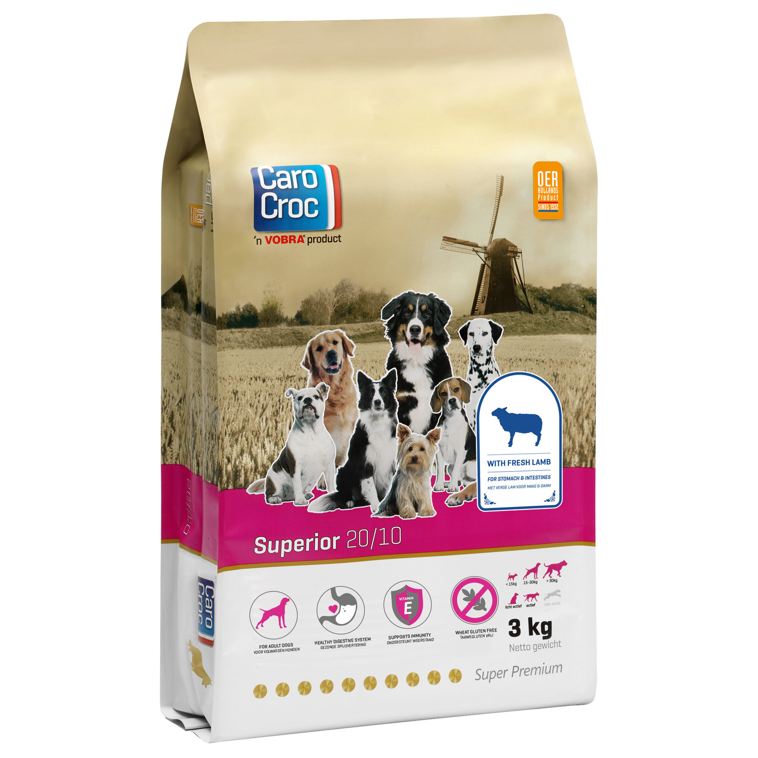 Carocroc Superior Lam&Granen - Hondenvoer - 3 kg