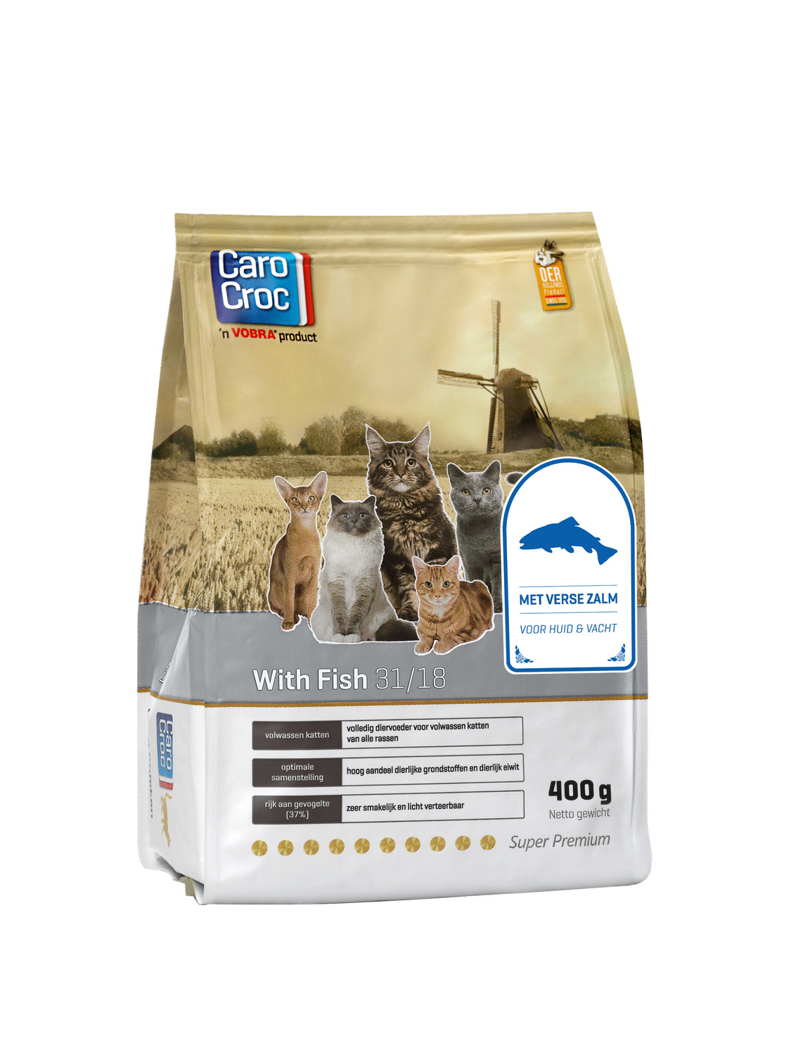 Carocroc With Fish - Kattenvoer - 400 g