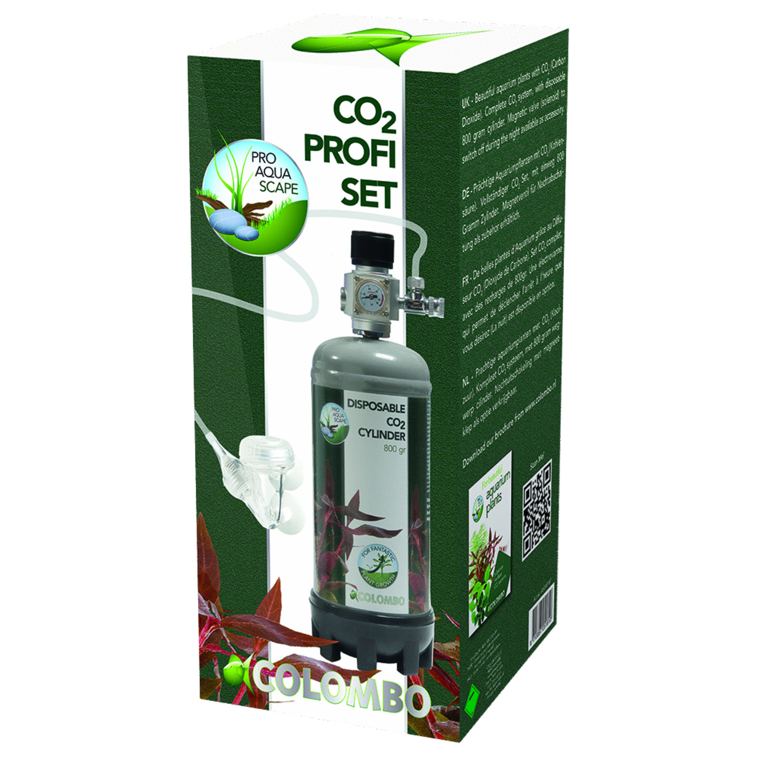Colombo Co2 Profi Set - Bemesting - 800 g Grijs