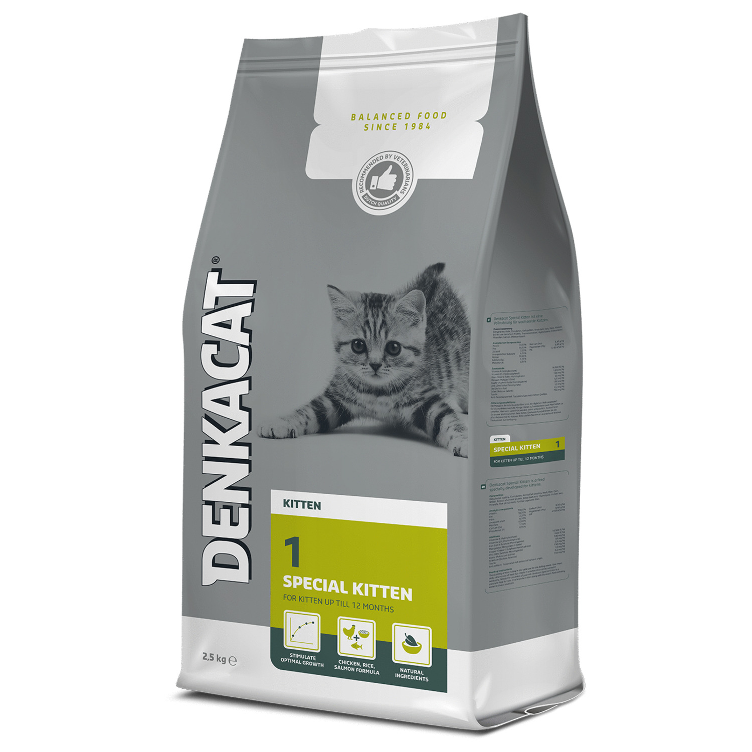 Denkacat Special Kitten - Kattenvoer - Kalkoen Rijst 2.5 kg