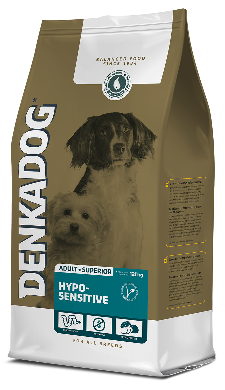 Denkadog Superior Hypo-Sensitive Groente - Hondenvoer - 12.5 kg