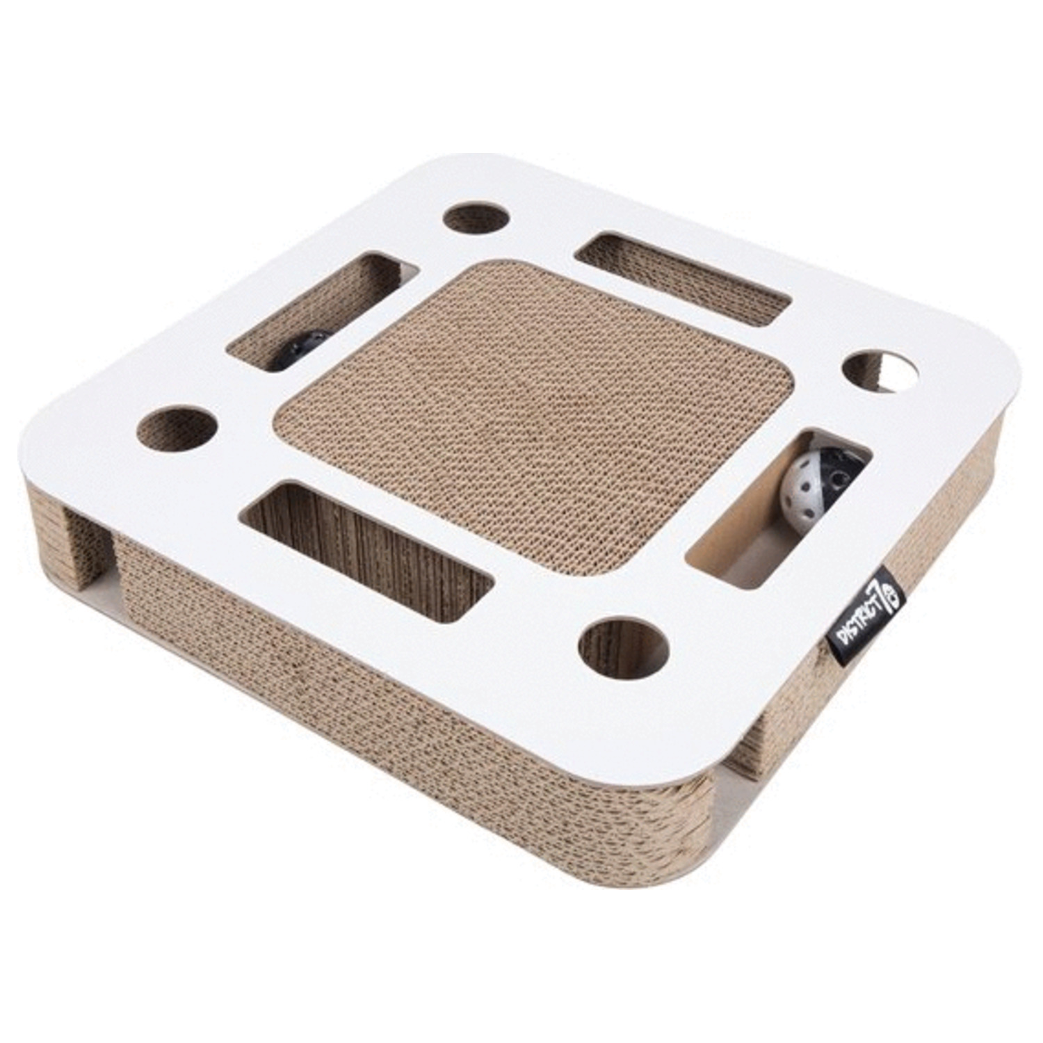 District 70 Spy - Kattenspeelgoed - 35x35x6 cm Wit