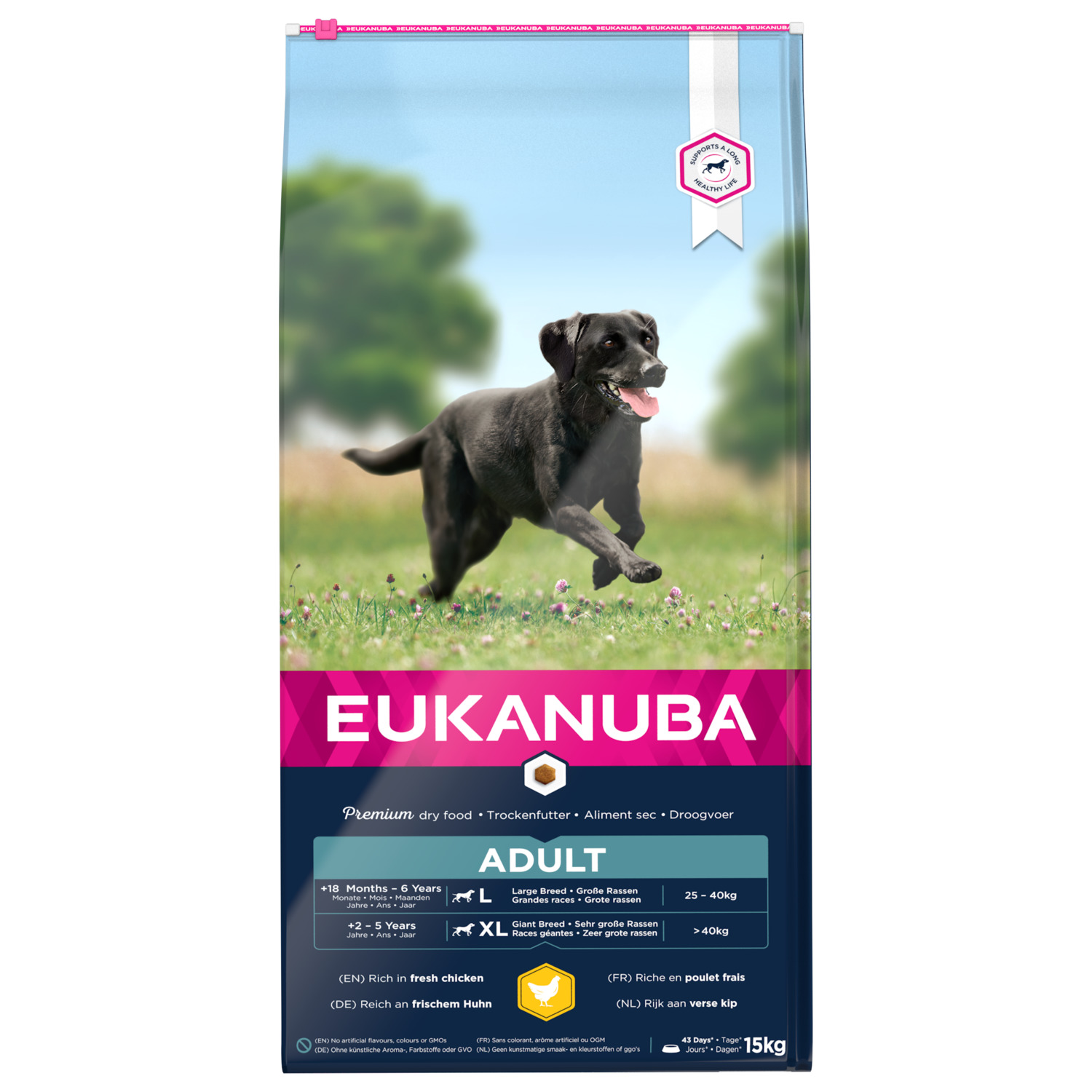 Eukanuba Active Adult Large Breed Kip - Hondenvoer - 15 kg