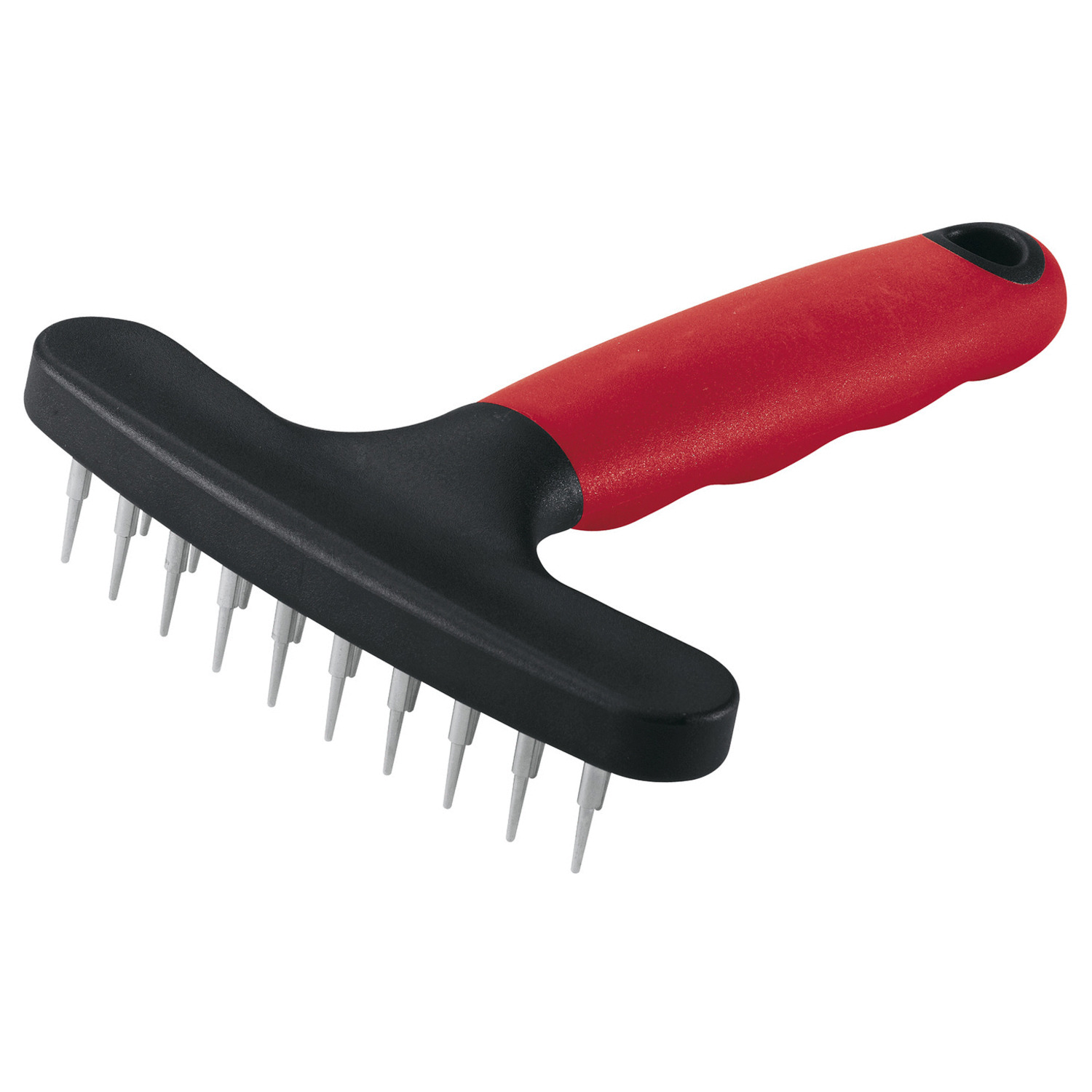 Ferplast Herderhark Dubbel - Hondenvachtborstel - 11x15.5 cm Rood Zwart