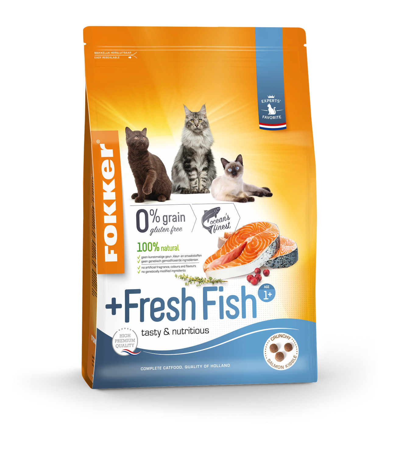 Fokker Cat Fresh Fish Zalm - Kattenvoer - 2.5 kg