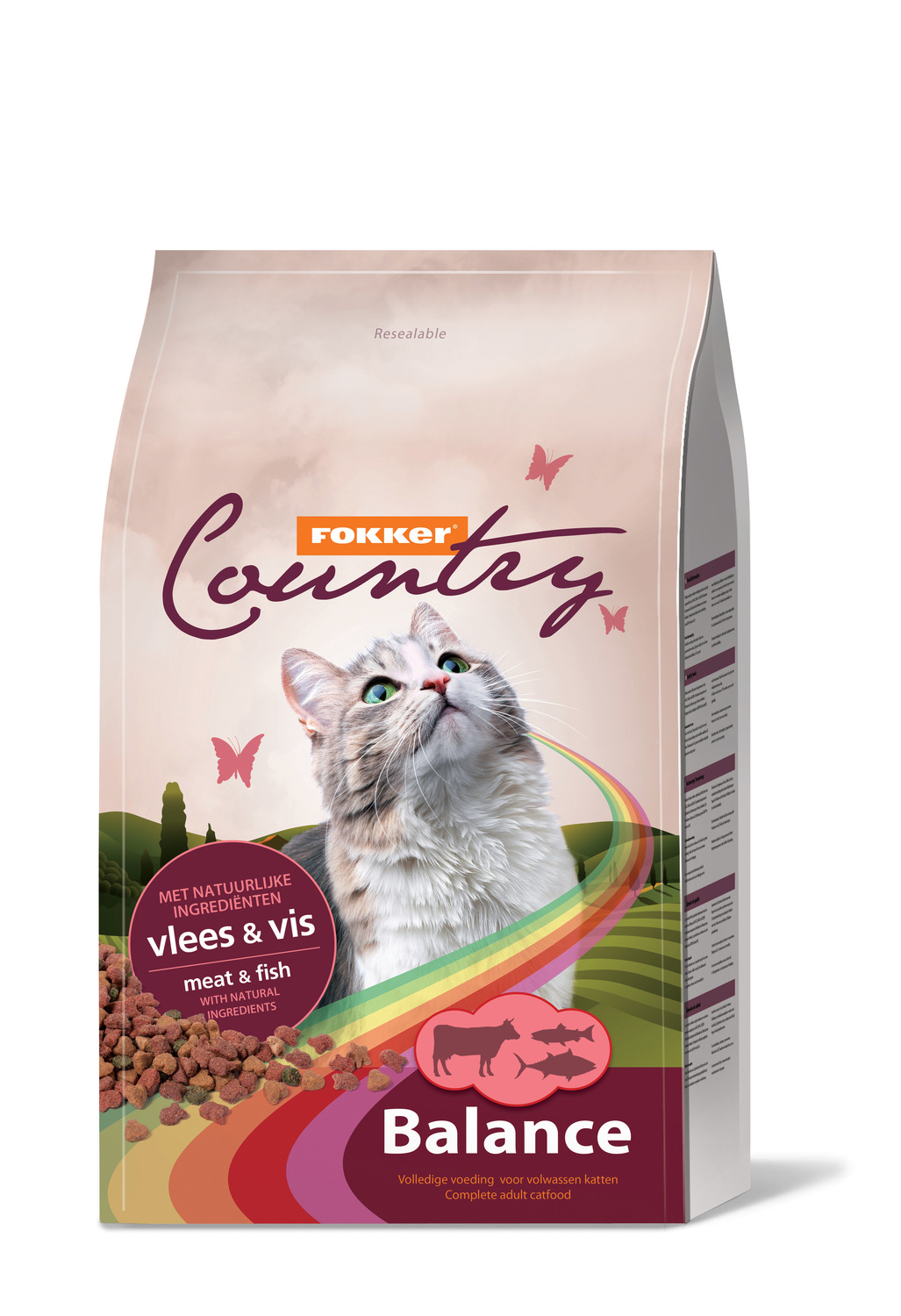 Fokker Country Balance Cat Vlees&Vis - Kattenvoer - 10 kg