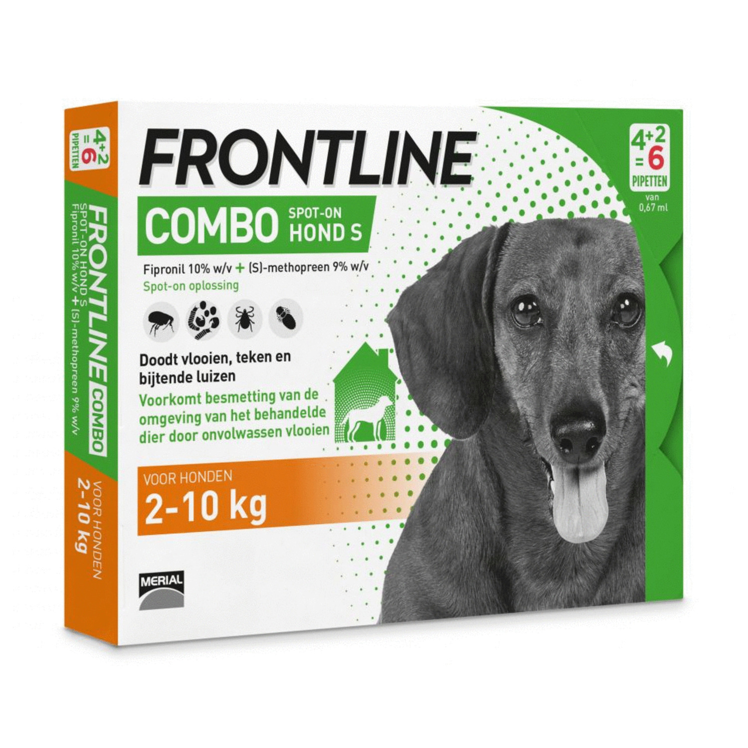 Frontline Combo Spot On 1 Small Hond Small - Anti vlooien en tekenmiddel - 4+2 pip