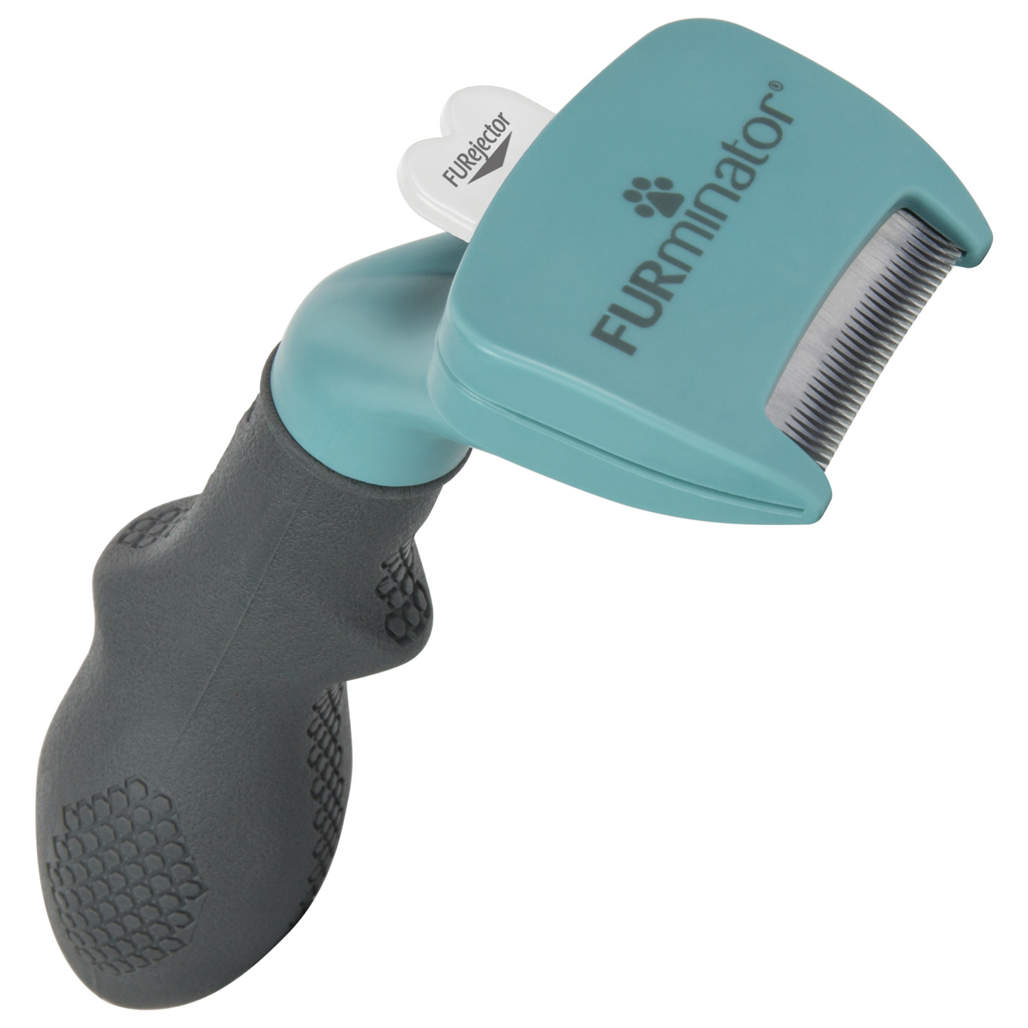 Furminator Cat Undercoat Tool - Short Hair - Kattenvachtkam - Turquoise Small