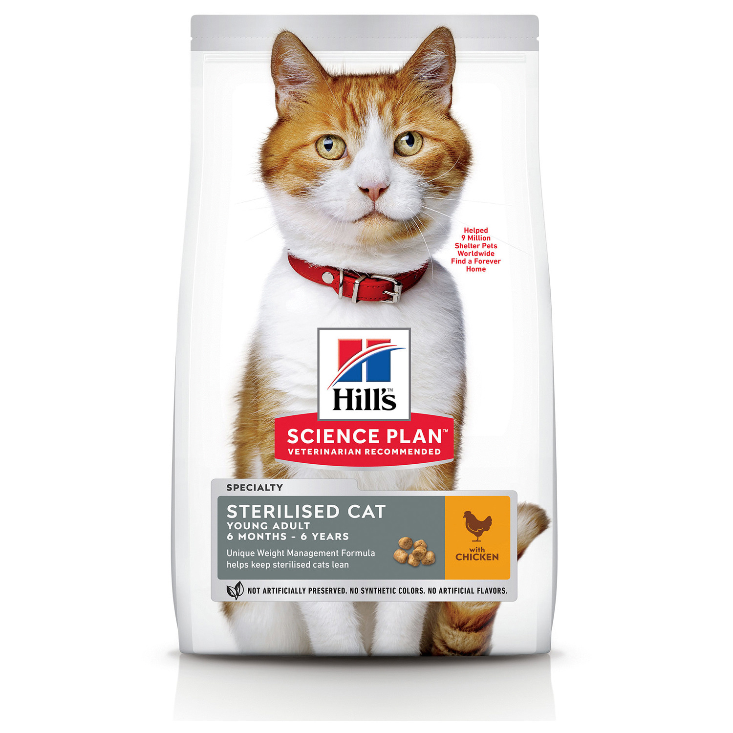 Hill's Feline Adult Sterilised Cat Kip - Kattenvoer - 1.5 kg