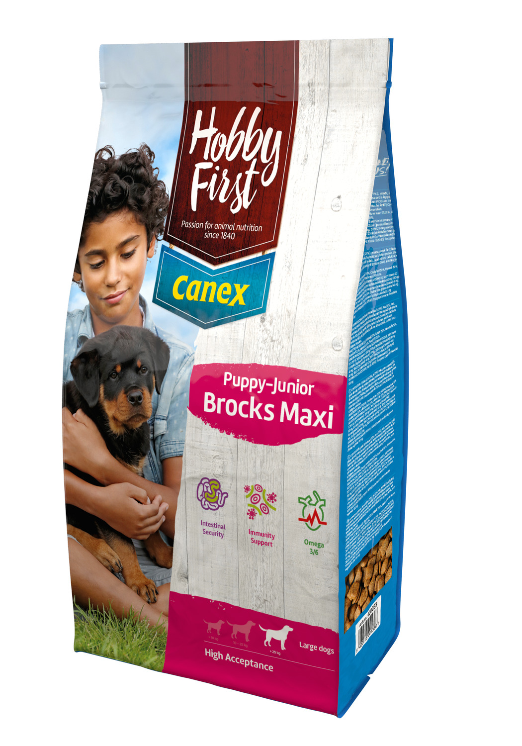 Hobbyfirst Canex Puppy-Junior Brocks Maxi - Hondenvoer - Kip Rijst 12 kg