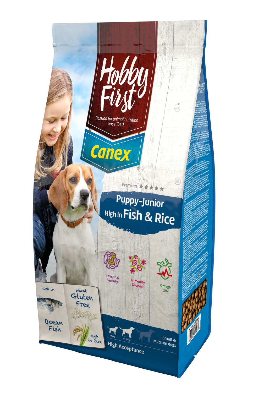 Hobbyfirst Canex Puppy-Junior High F & R Oceaanvis&Rijst - Hondenvoer - 12 kg