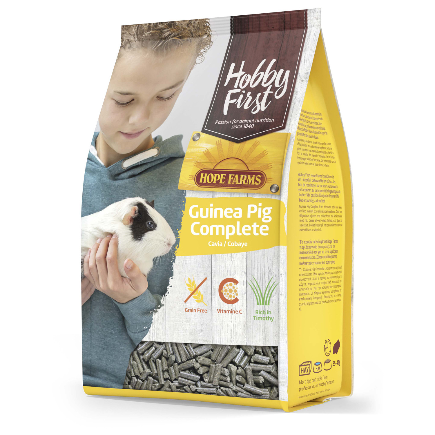 Hobbyfirst Hope Farms Guinea Pig Complete - Caviavoer - 3 kg