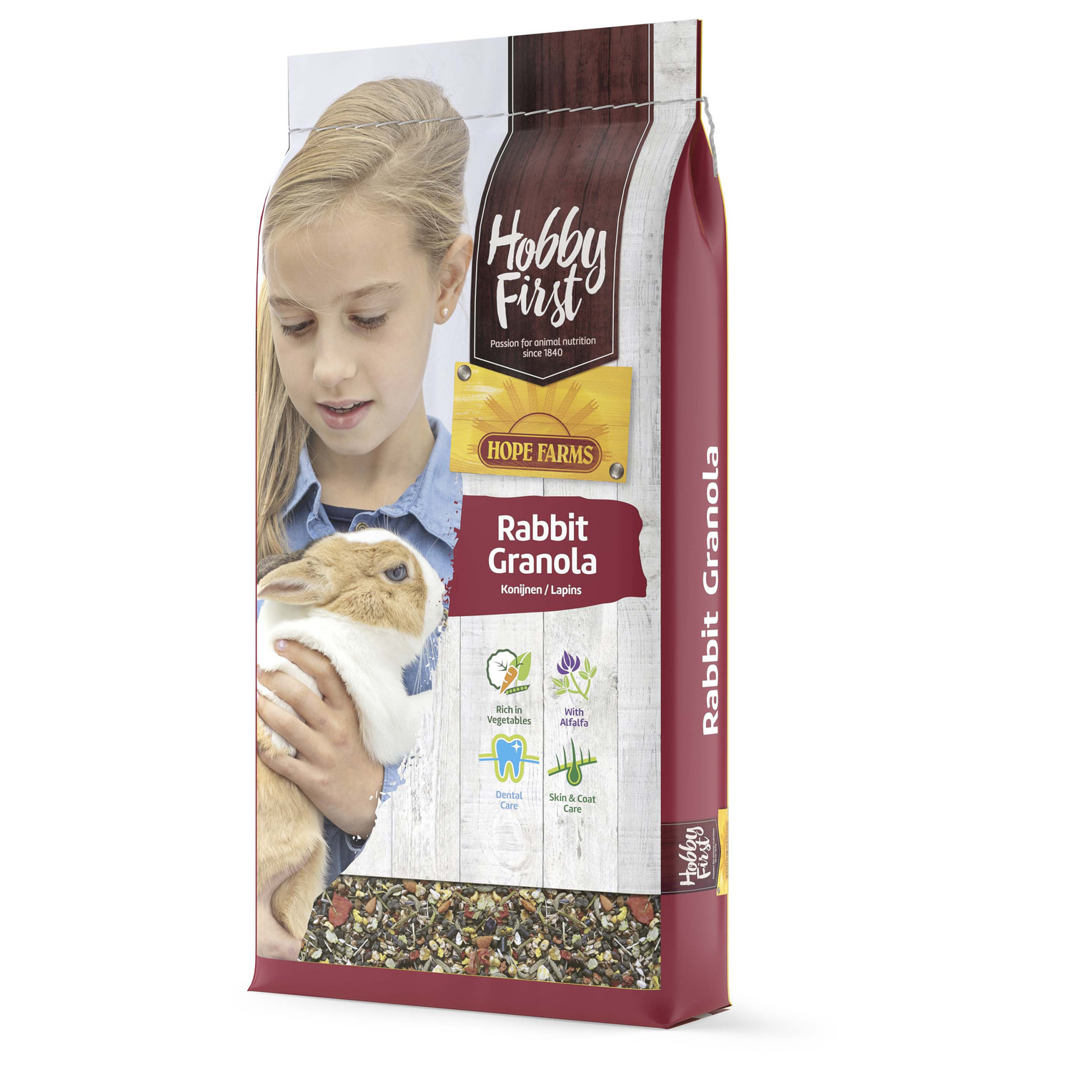 Hobbyfirst Hope Farms Rabbit Granola - Konijnenvoer - 10 kg