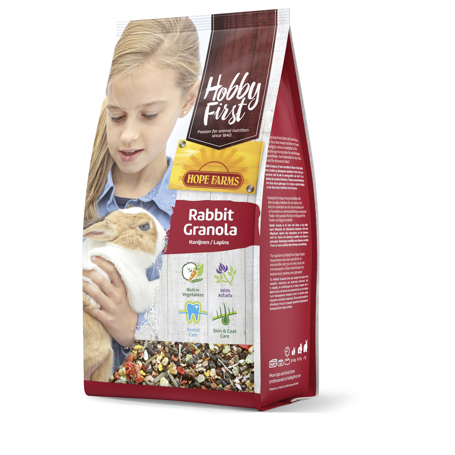 Hobbyfirst Hope Farms Rabbit Granola - Konijnenvoer - 800 g