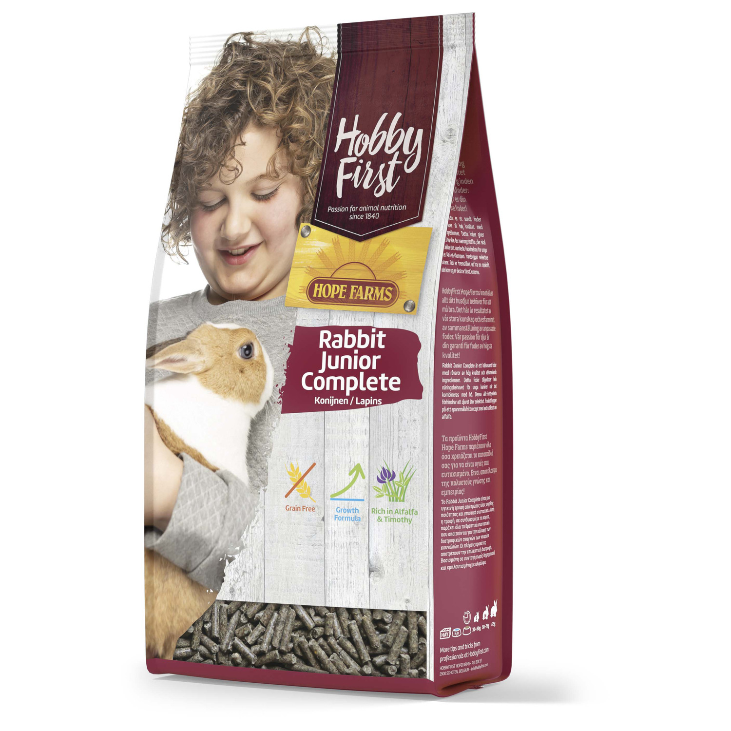 Hobbyfirst Hope Farms Rabbit Junior Complete - Konijnenvoer - 1.5 kg