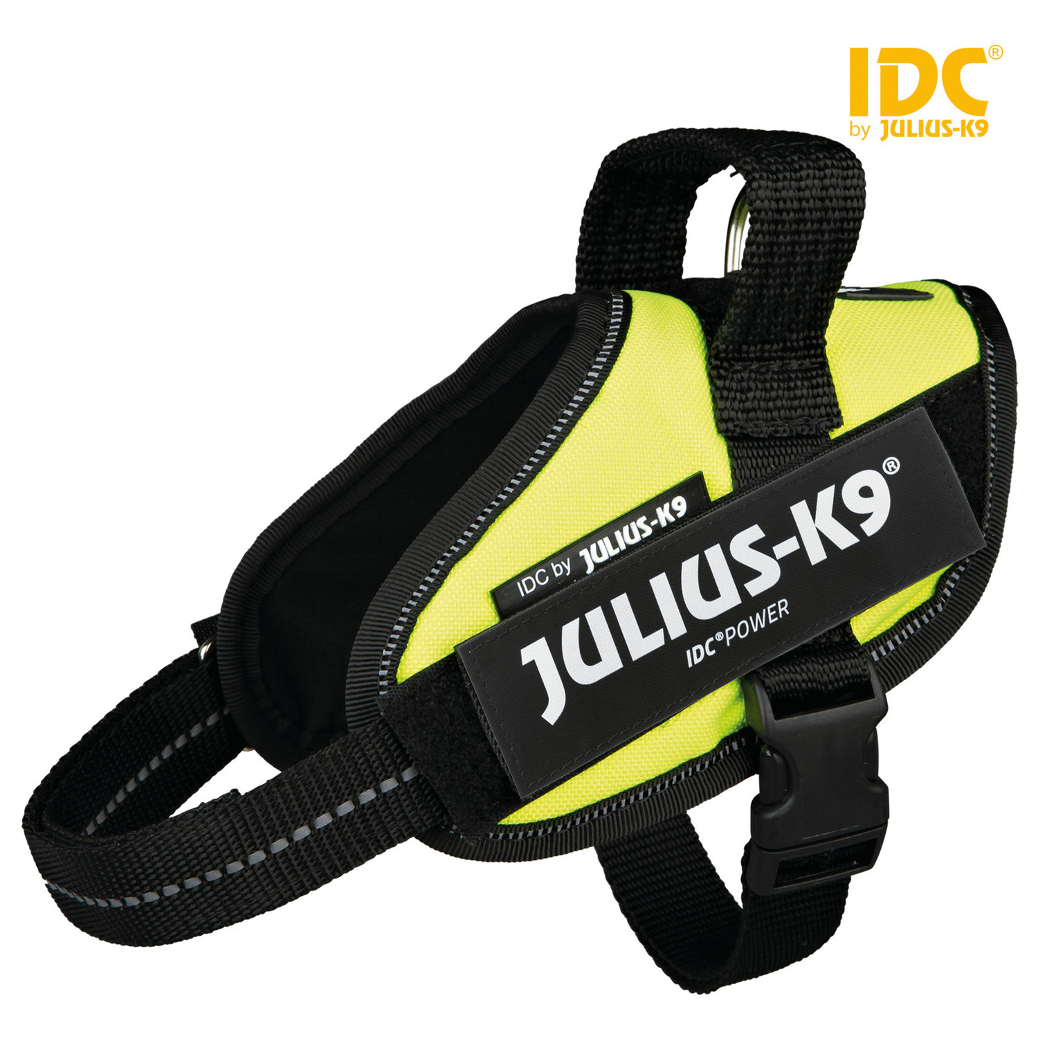 Julius-K9 Idc Powertuig Neon&Geel - Hondenharnas - 40-53 cm