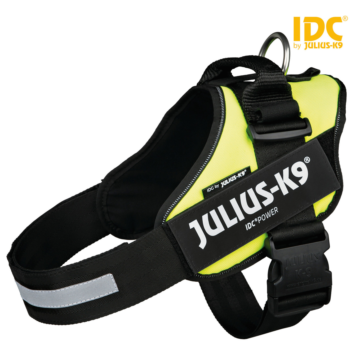 Julius-K9 Idc Powertuig Neon&Geel - Hondenharnas - 63-85 cm