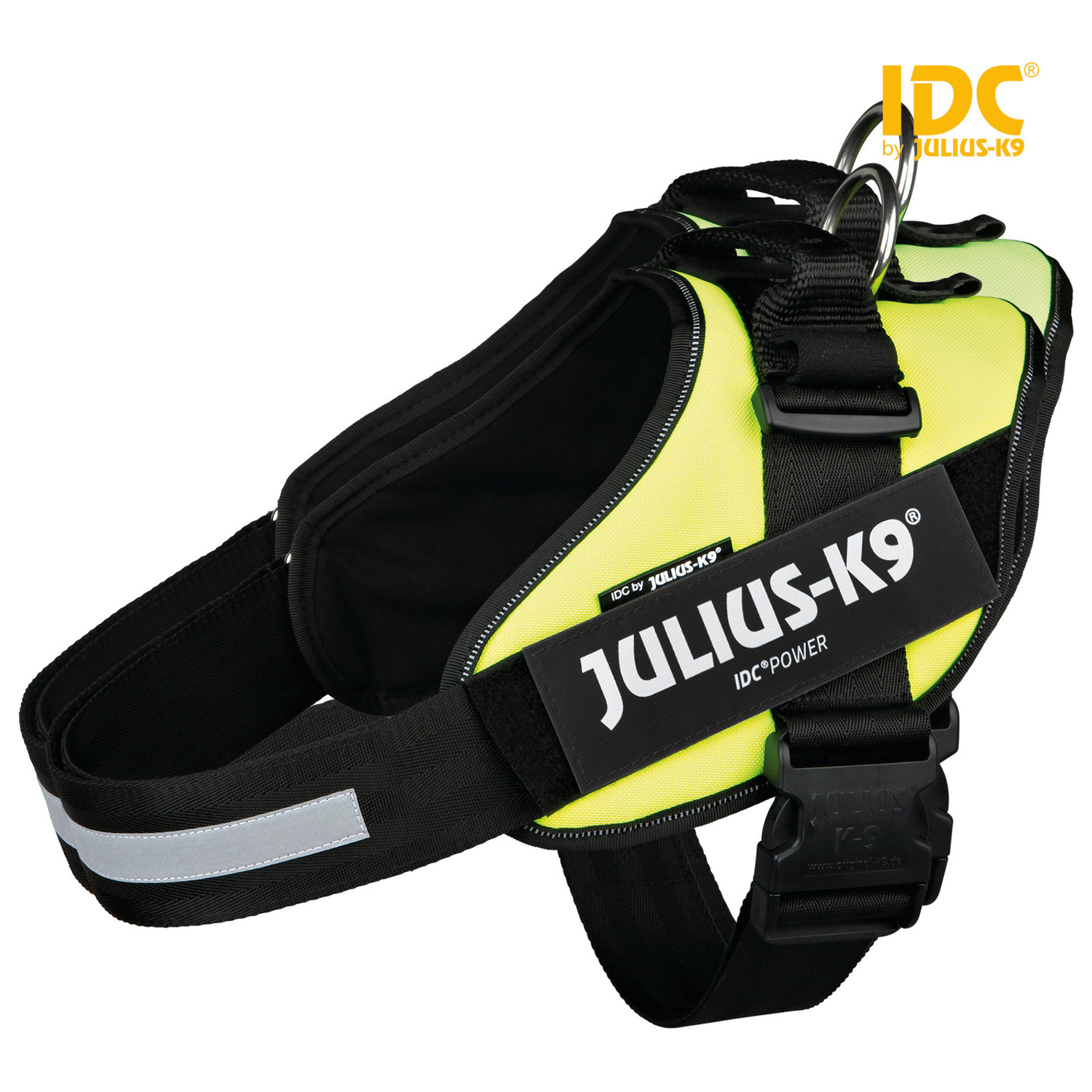 Julius-K9 Idc Powertuig Neon&Geel - Hondenharnas - 71-96 cm