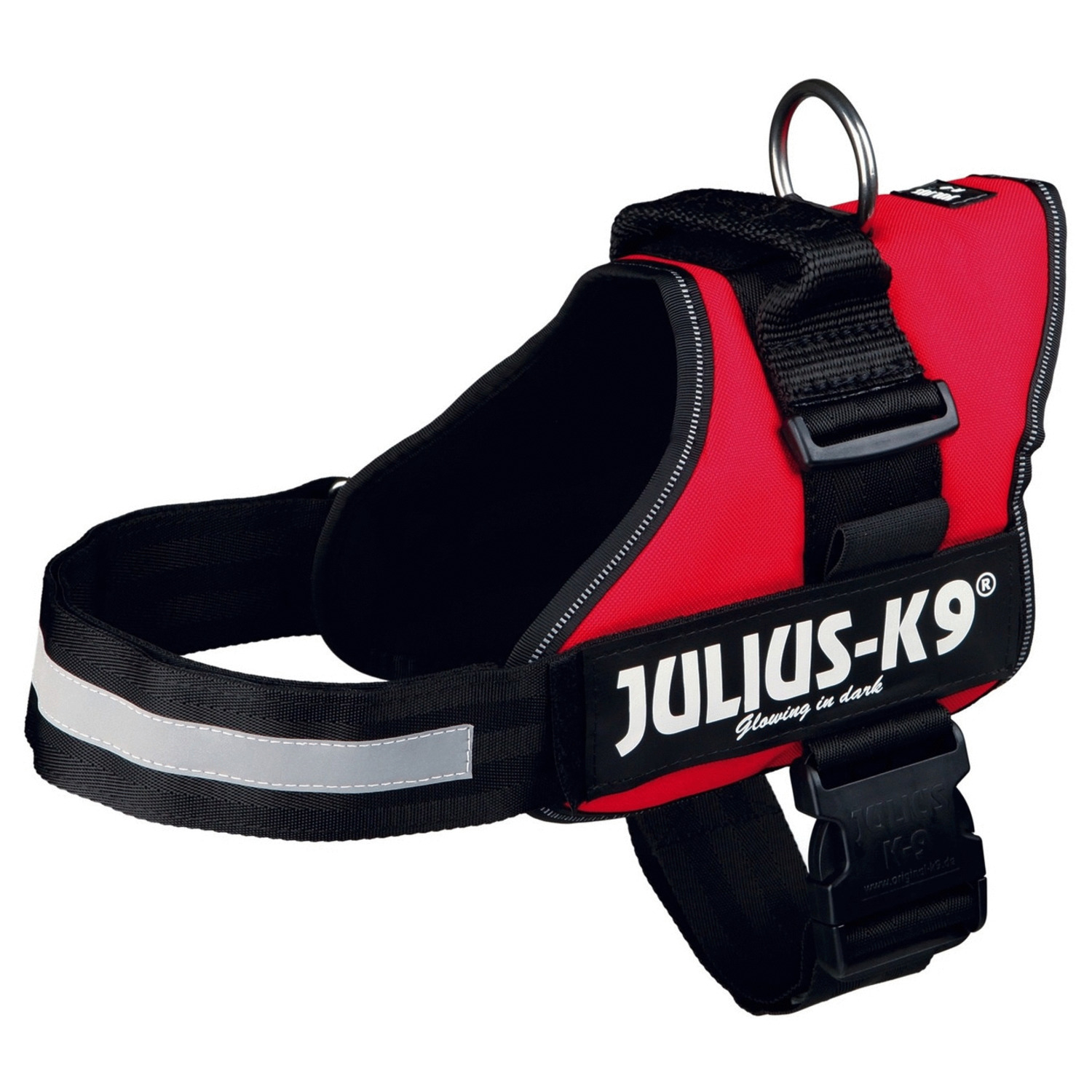 Julius-K9 Powerharness Rood - Hondenharnas - 66-85/5 cm